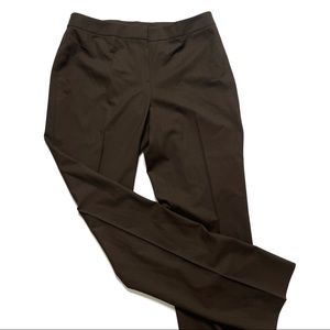 Lafayette 148 Wool Wide Leg Pants brown work pants